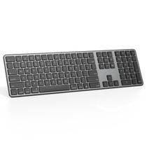 Teclado Bluetooth OMOTON compatível com Mac recarregável