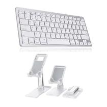 Teclado Bluetooth P/galaxy A8 X200/x205 10,5+ Sup Branco