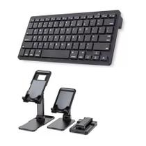 Teclado Bluetooth P/galaxy A8 X200/x205 10,5+ Sup Preto