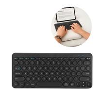 Teclado Bluetooth Preto para Tablet com Carregamento Tipo C - Design Fino e Conexão Estável Teclado Bluetooth Preto para Tablet com Carregamento Tipo C - Design Fino e Conexão Estável