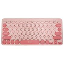 Teclado bluetooth retro plus tc510 oex rosa