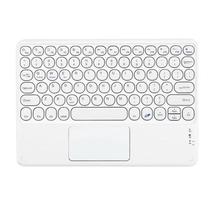 Teclado Bluetooth Round Cap Teclado Portátil Mini Bt Teclado Sem Fio Com Touchpad Para Android Windows Pc