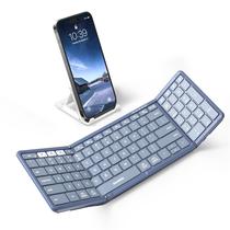 Teclado Bluetooth Samsers dobrável com teclado numérico azul Teclado Bluetooth Samsers dobrável com teclado numérico azul
