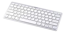 Teclado Bluetooth Sem Fio Tablet Pc Notebook Branco