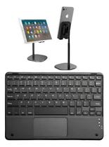 Teclado Bluetooth Touchpad P/ Tablet Sansung Xiaomi + Suport