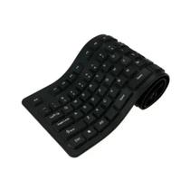 Teclado Borracha Flexível Dobrável Com Fio Usb