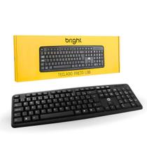 Teclado Bright Basic Fio Usb Abnt2 Padrão Português Brasil