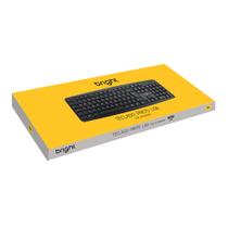 Teclado Bright Basic USB preto