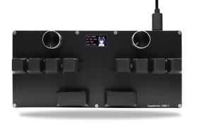 Teclado BTXETUEL CM51+ para jogo de ritmo OSU! com switch rosa
