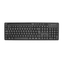 Teclado C3Tech KB-W100BK, Sem Fio, Preto e Vermelho