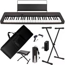 Teclado Casio Casiotone CT-S1 61 teclas Bluetooth Preto + Suporte + Capa + Pedal + Banco Teclado Casio Casiotone CT-S1 61 teclas Bluetooth Preto + Suporte + Capa + Pedal + Banco