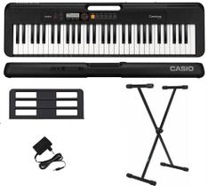 Teclado Casio Casiotone CT-S200 61 Teclas Preto + Suporte X
