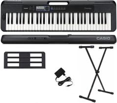 Teclado Casio Casiotone CT-S300 61 Teclas Preto + Suporte X