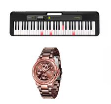 Teclado Casio Casiotone LK-S250 e Relogio Dk Dk11165-4 Kit