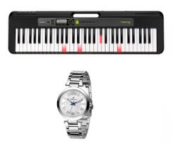 Teclado Casio Casiotone LK-S250 e Relogio Dk Dk11214-6 Kit