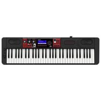 Teclado casio ct-s1000v casiotone full size acompanha adaptador bluetooth wu-bt10 61 teclas preto
