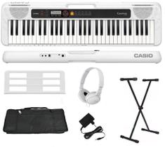 Teclado Casio CT-S200 61 Teclas Branco + Suporte + Capa + Fone