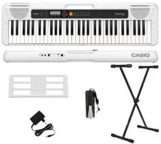 Teclado Casio CT-S200 61 Teclas Branco + Suporte + Pedal