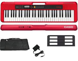 Teclado Casio CT-S200 61 Teclas Vermelho + Capa Luxo