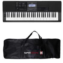 Teclado Casio CT-X800 Preto 61 Teclas Sensitivas + Capa Teclado Casio CT-X800 Preto 61 Teclas Sensitivas + Capa