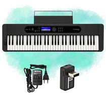 Teclado Casio Musical CT-S400 Bluetooth 5/8 61 Teclas Com fonte