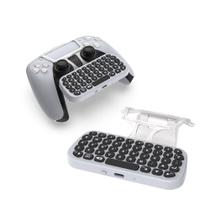 Teclado ChatPad Sem Fio Para Controle Dualsense Compatível Com Ps5 Bluetooth Branco - TechBrasil