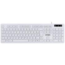 Teclado Chocolate Branco Slim Multimidia 1.8 Metros Usb - Tcb200