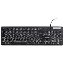 Teclado Chocolate Slim Multimidia Teclas Led 1.8 Metros