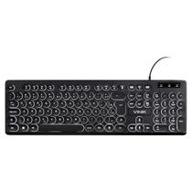 Teclado Chocolate Slim Multimidia Teclas Led 1.8 Metros