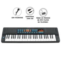 Teclado com 54 teclas e Microfone - 5700 - Dm Toys Teclado com 54 teclas e Microfone - 5700 - Dm Toys