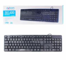 Teclado com cabo usb