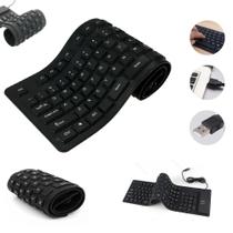 Teclado Com Fio Flexível De Borracha Usb Notebook Pc