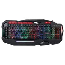 Teclado Com Fio Jogos Marvo Scorpion Kg760 Preto Vermelho Inglês