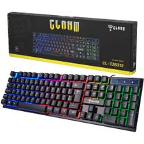 Teclado com fio jungle cl-tj8313 preto membrana 1,5m clanm