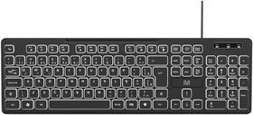 Teclado Com Fio Multi Soft Silence, Led Branco, Usb - Tc268 Teclado Com Fio Multi Soft Silence, Led Branco, Usb - Tc268