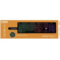 Teclado com Fio OEX Rainbow FLAT TC303 - LED Colorido