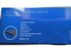 Teclado Com Fio Officeeasy Super Ergonômico - Maxprint Preto Português Brasil