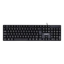 Teclado com fio para estudos e trabalhos officeeasy usb2.0 preto