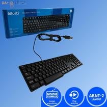 Teclado com Fio TF150 Multi Simples USB para Computador e Notebook - Ideal para Uso Diário e Escritório