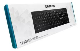 Teclado Com Fio Usb 2.0 Padrão Abnt 2 Teclas Perfil Baixo Teclas Silenciosas - OBERON