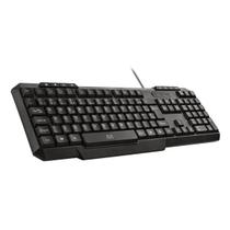 Teclado com Fio USB Multilaser Slim TC213 ABNT2 Ajuste de Altura Teclas Silenciosas Resistente à Água Preto PLUG PLAY