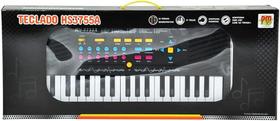 Teclado com microfone 37 teclas - dm brasil Teclado com microfone 37 teclas - dm brasil