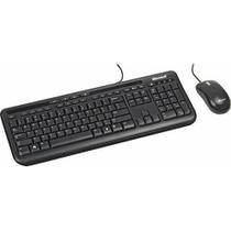 Teclado com Mouse Microsoft 600 USB Ingles Preto - APB-00001