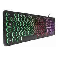 Teclado Com Teclas Redonda Led Rgb Silencioso Kp-2059