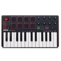 Teclado Controlador Akai Mpk Mini MKII 25 Teclas e 8 Pads