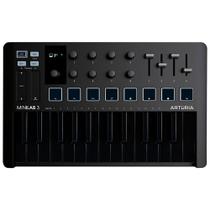 Teclado Controlador Arturia Minilab 3 Preto C/ Nfe e garantia