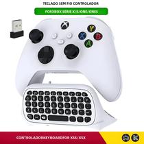 Teclado Controlador De Teclado Para Jogos Sem Fio Com Receptor USB E Entrada De Áudio Para Xbox