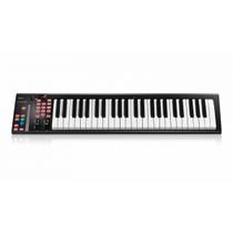 Teclado Controlador Icon iKeyboard 5X 49 Teclas Semi Pesadas Touch Fader USB LED Botões Atribuíveis Mackie Control