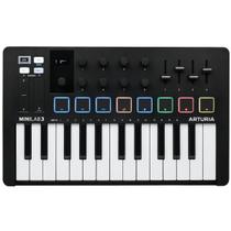 Teclado Controlador Midi Arturia MiniLab 3 25 Teclas Preto Teclado Controlador Midi Arturia MiniLab 3 25 Teclas Preto