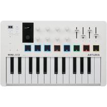 Teclado Controlador Midi Arturia Minilab MK3 Branco